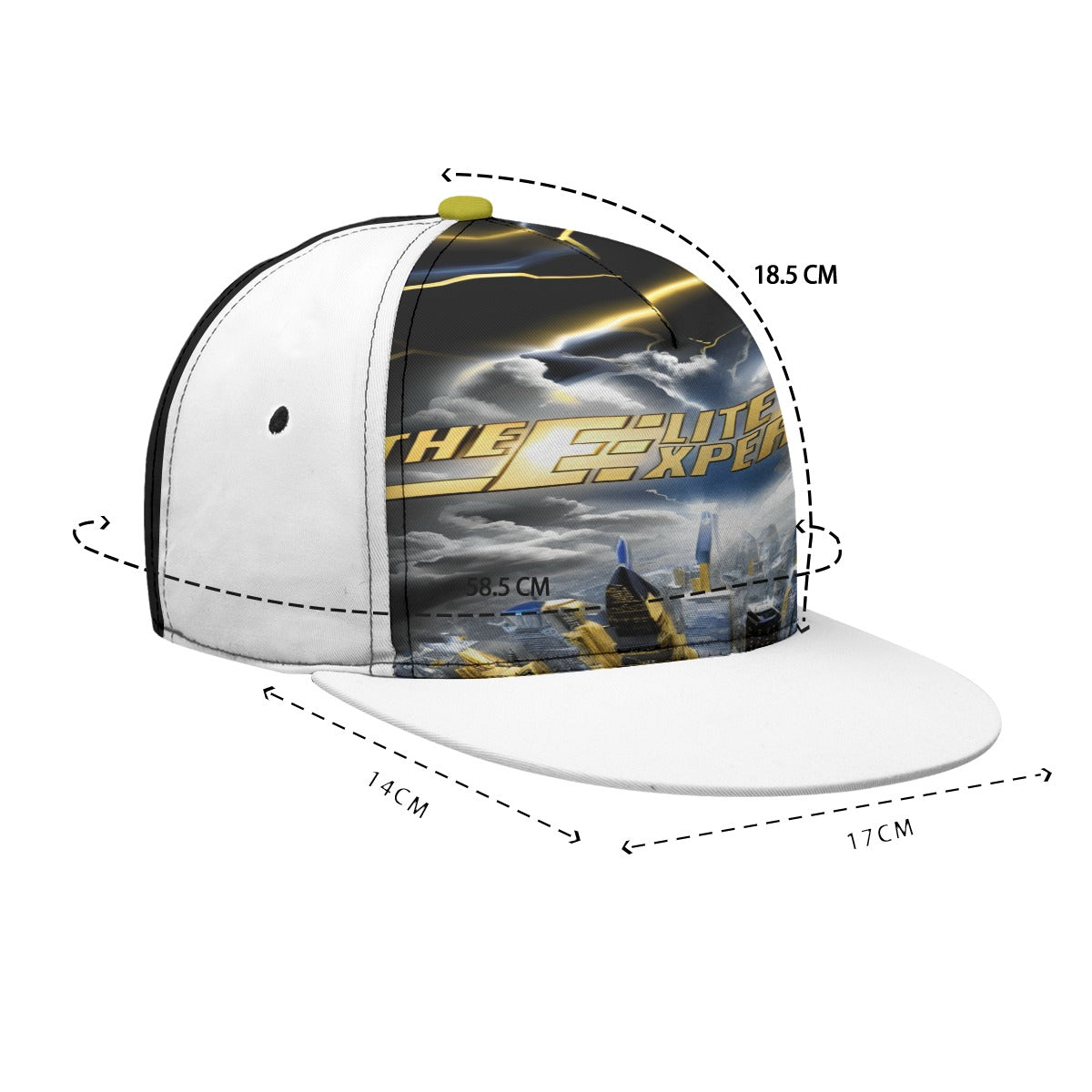 The Elite Experience
 Flat-Brim Baseball Cap With Box (gold / Royal)