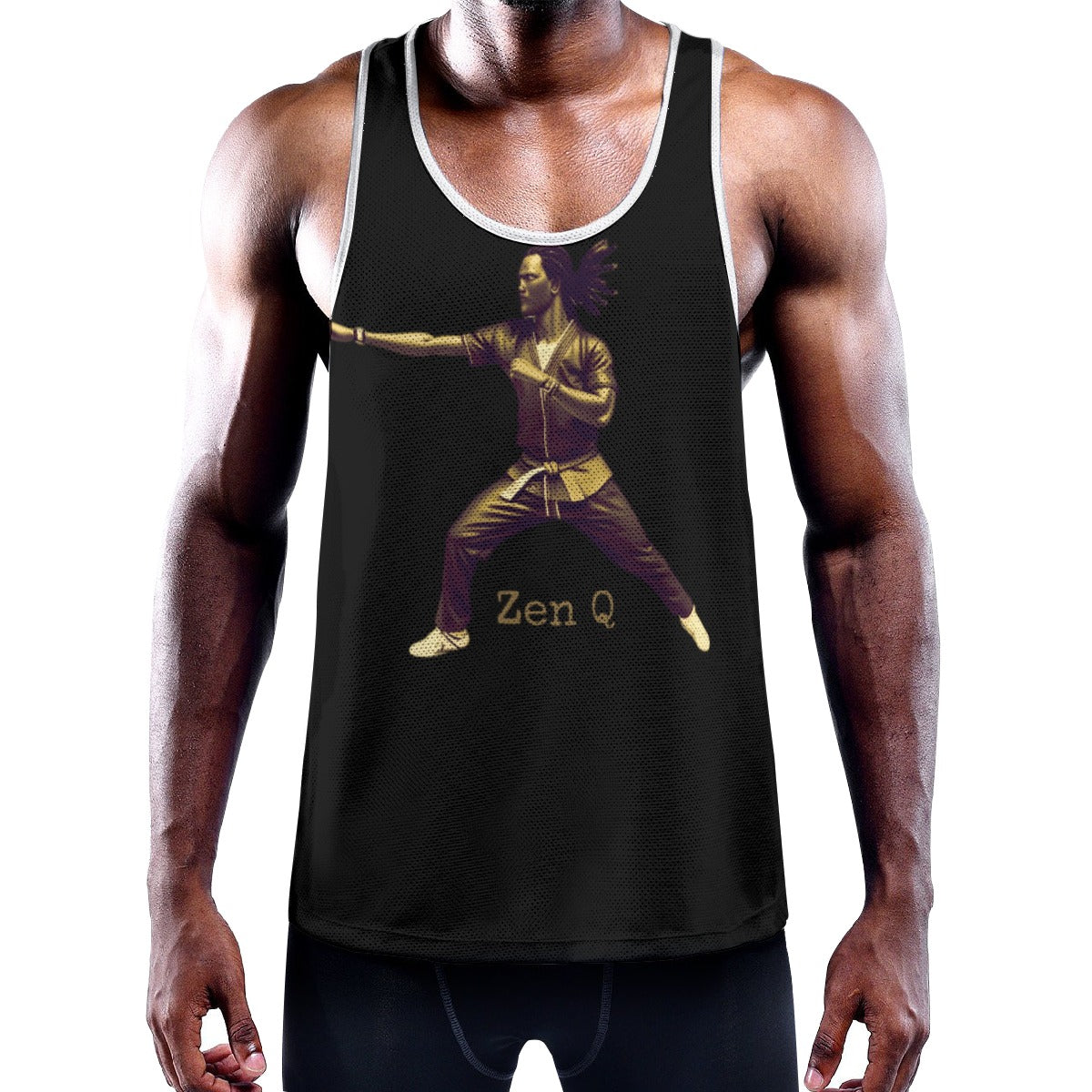 Zen Q
 Men's Slim Y-Back Muscle Tank Top