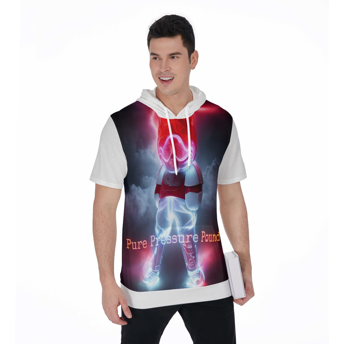 All-Over Print Men's Short Sleeve Hoodie T-Shirt