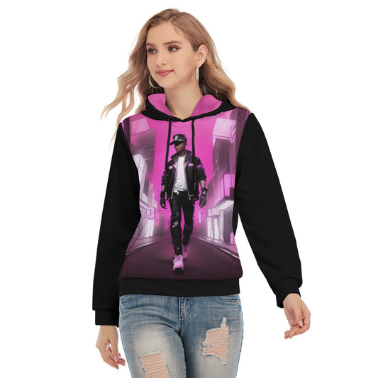 All-Over Print Women's Slim Pullover Hoodie