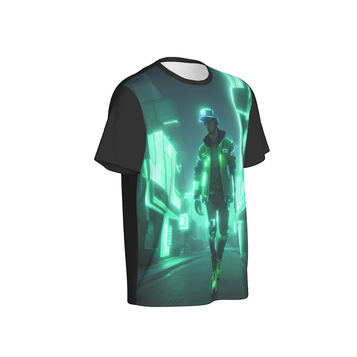 All-Over Print Men's O-Neck Sports T-Shirt