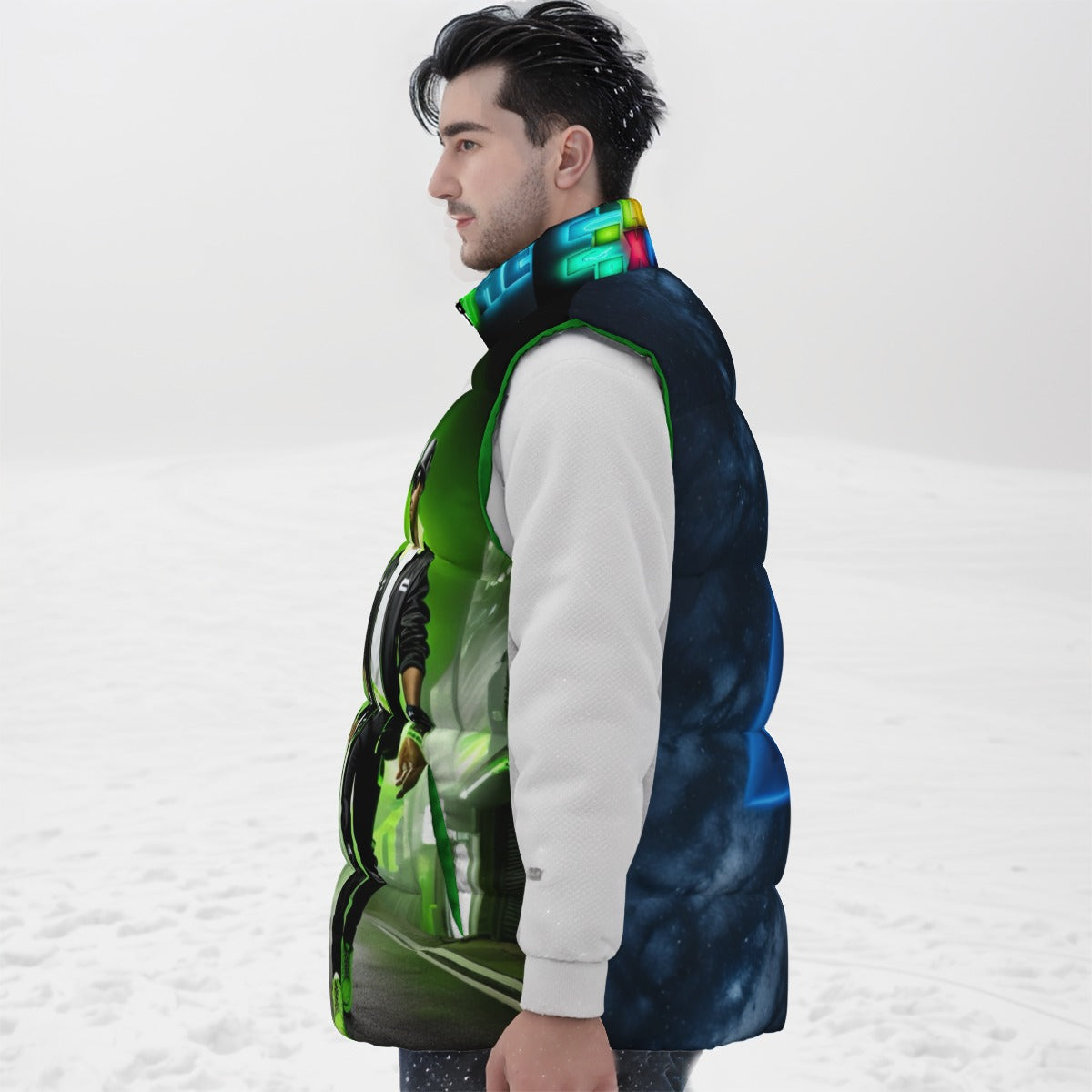 All-Over Print Unisex Down Vest