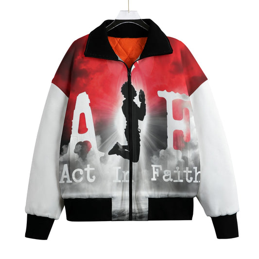 All-Over Print Unisex Knitted Fleece Lapel Outwear