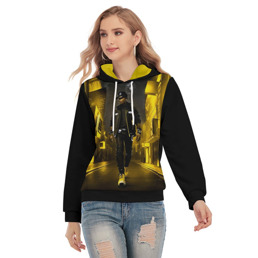 All-Over Print Women's Slim Pullover Hoodie