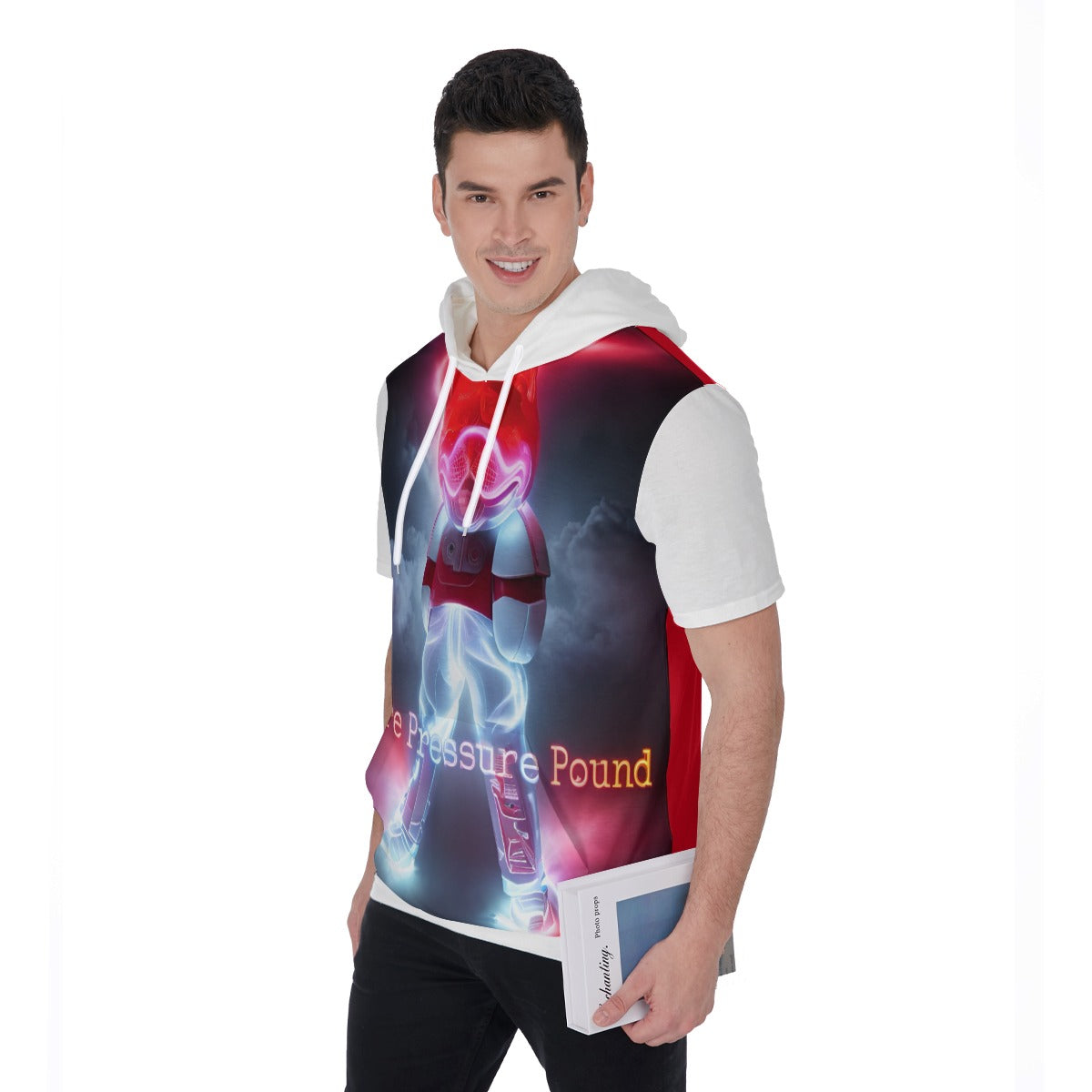 All-Over Print Men's Short Sleeve Hoodie T-Shirt