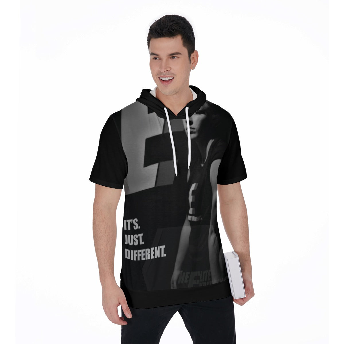 All-Over Print Men's Short Sleeve Hoodie T-Shirt