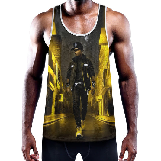 All-Over Print Men's Slim Y-Back Muscle Tank Top