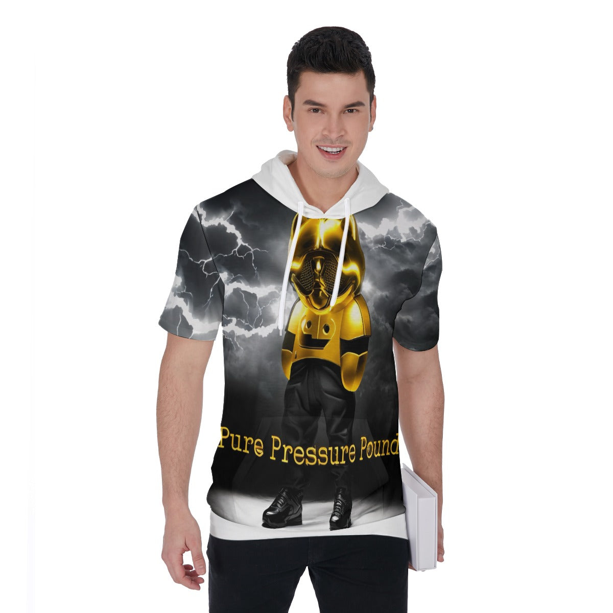 All-Over Print Men's Short Sleeve Hoodie T-Shirt