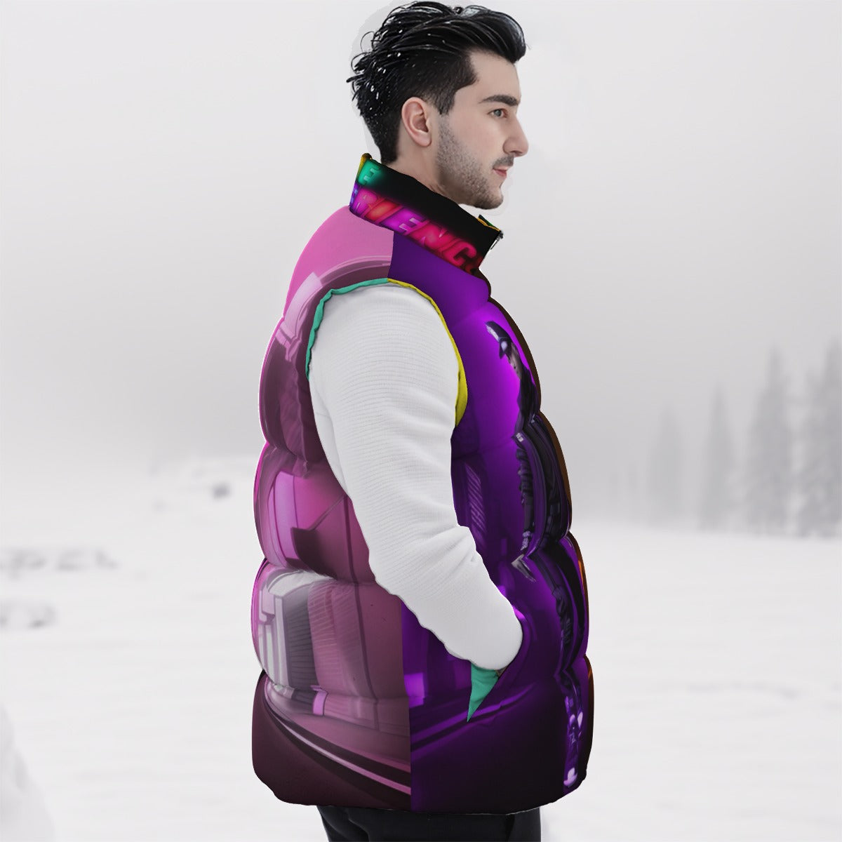 All-Over Print Unisex Down Vest