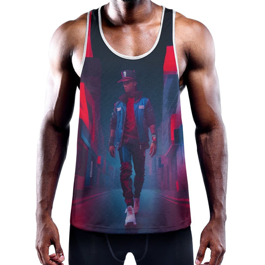 All-Over Print Men's Slim Y-Back Muscle Tank Top