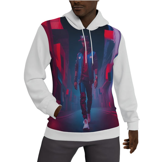 All-Over Print Men's Thicken Pullover Hoodie