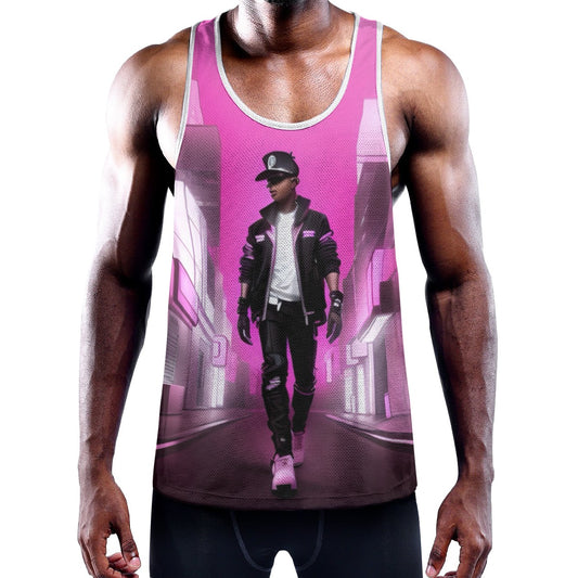 All-Over Print Men's Slim Y-Back Muscle Tank Top