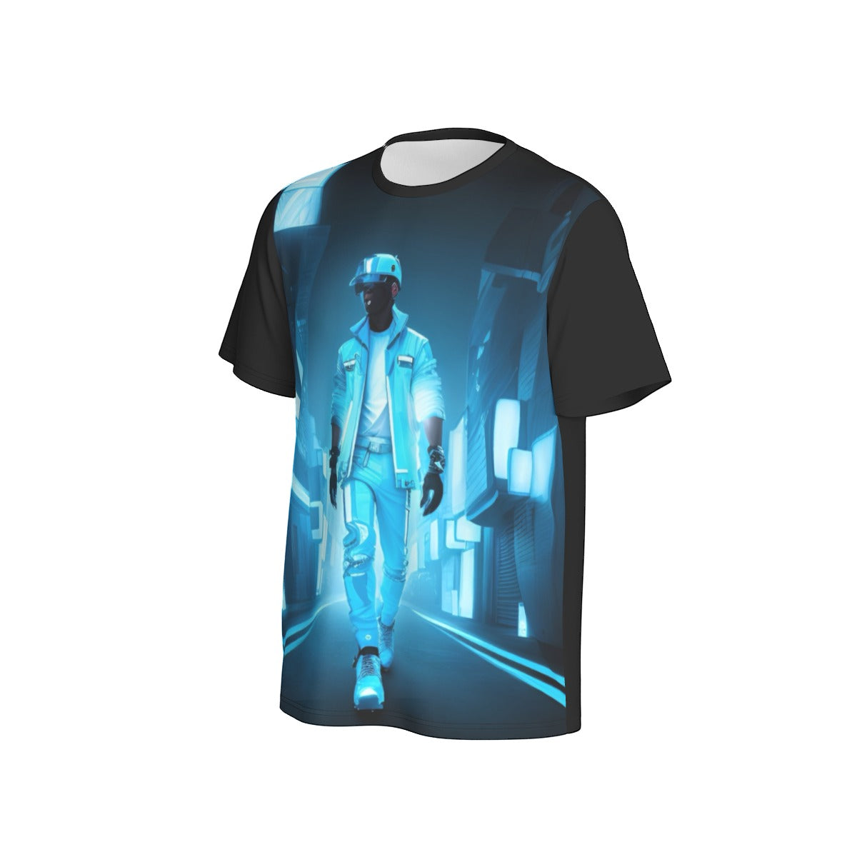 All-Over Print Men's O-Neck Sports T-Shirt