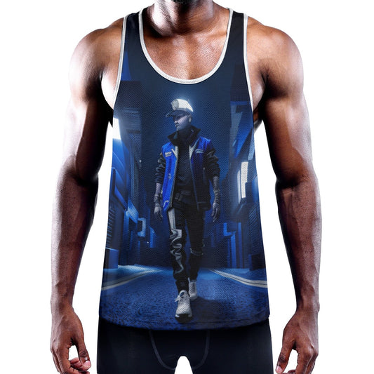 All-Over Print Men's Slim Y-Back Muscle Tank Top