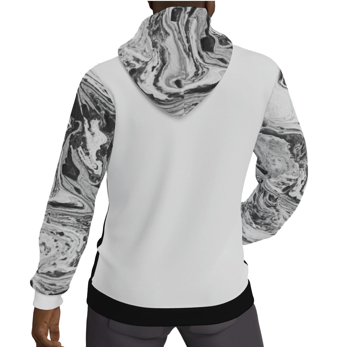 All-Over Print Men's Thicken Pullover Hoodie