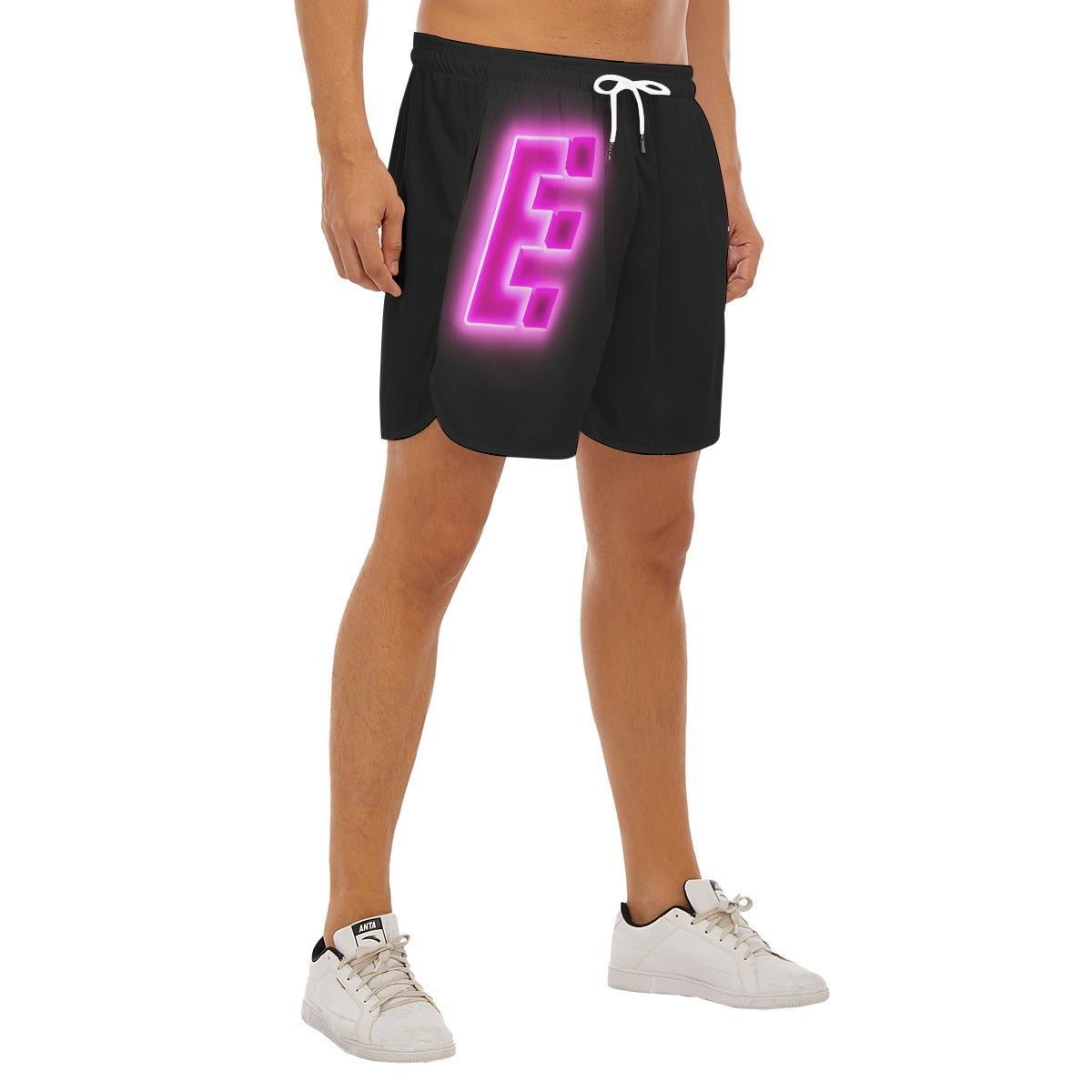 The Elite Experience
 Men's Side Split Running Sport Shorts (Pink)