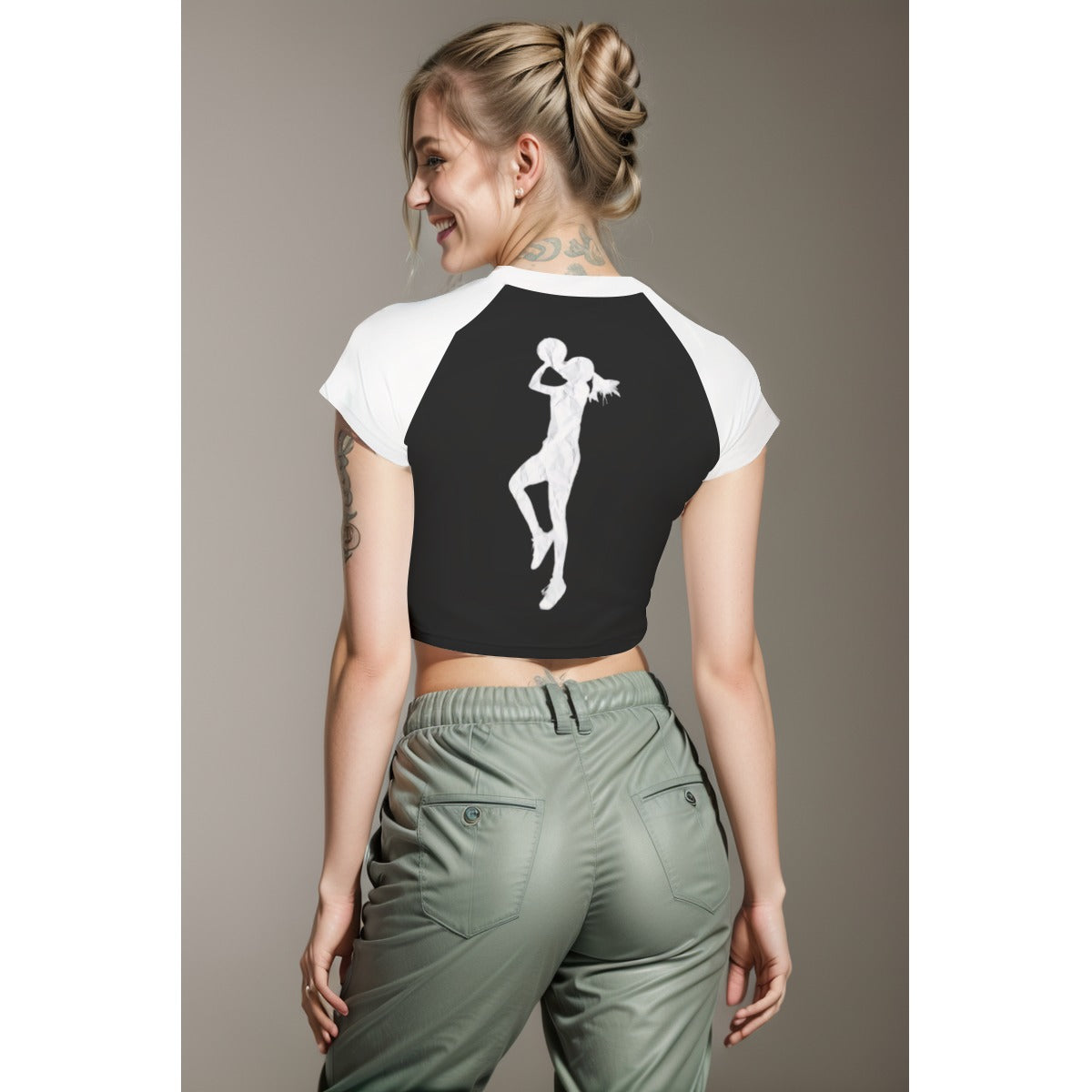 The Elite Experience
 Women's Raglan Cropped T-shirt (PG Yergey)