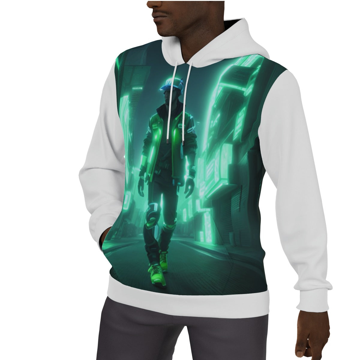 All-Over Print Men's Thicken Pullover Hoodie