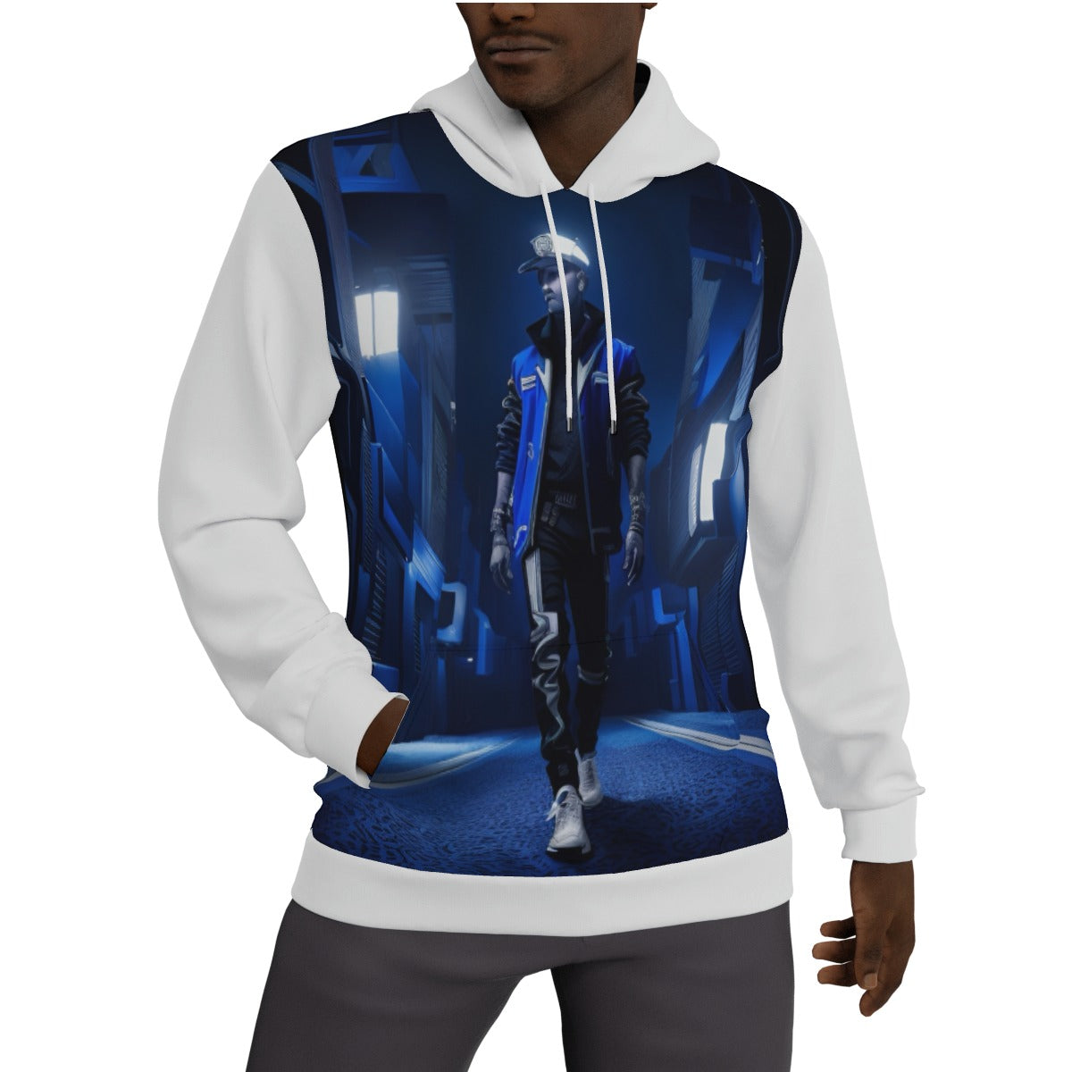 All-Over Print Men's Thicken Pullover Hoodie