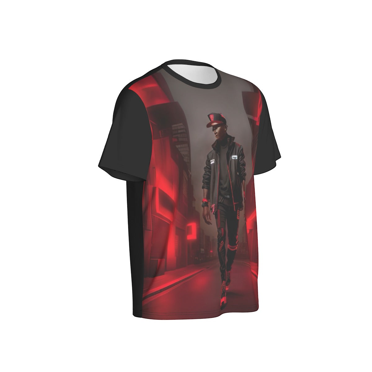 All-Over Print Men's O-Neck Sports T-Shirt