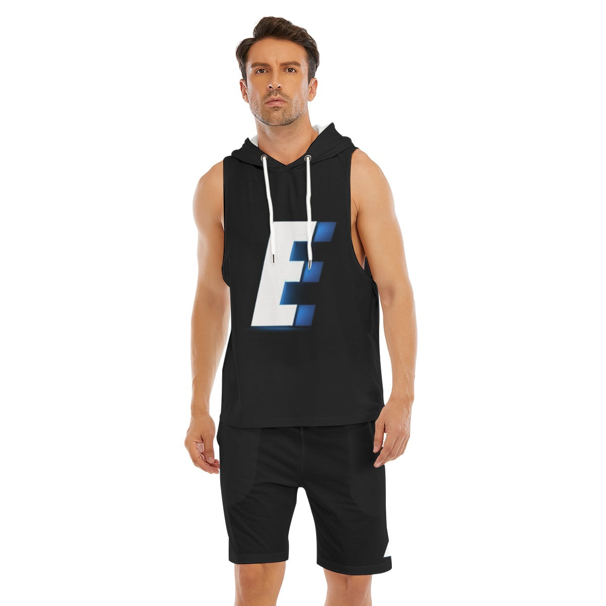 The Elite Experience
 Men's Sleeveless Vest And Shorts Set (Blue)