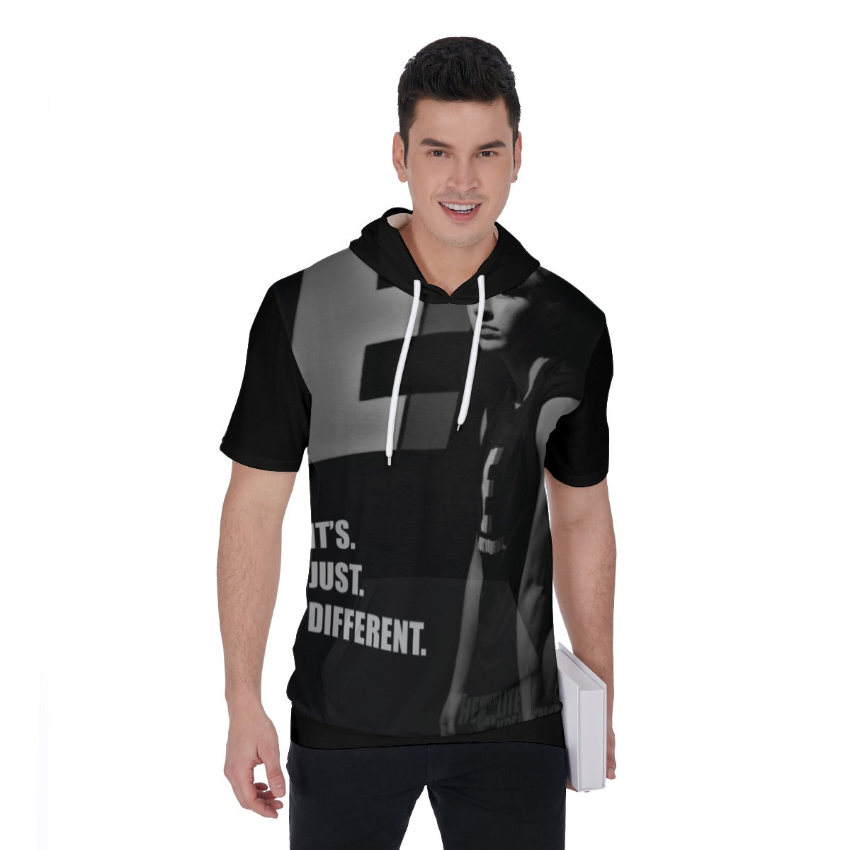 All-Over Print Men's Short Sleeve Hoodie T-Shirt