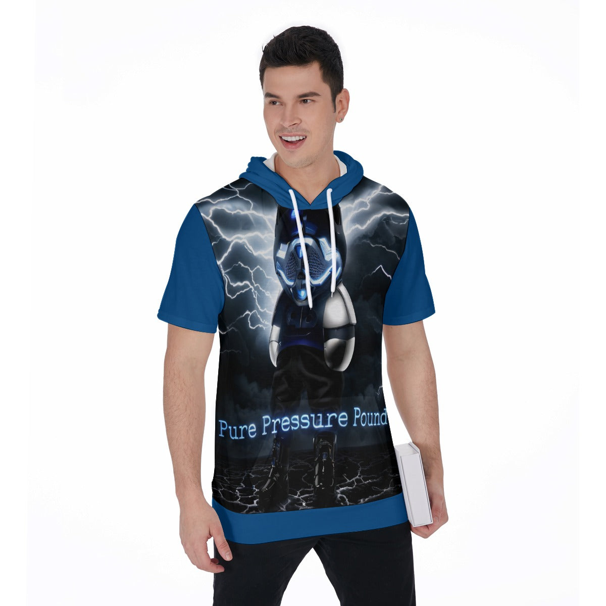 All-Over Print Men's Short Sleeve Hoodie T-Shirt