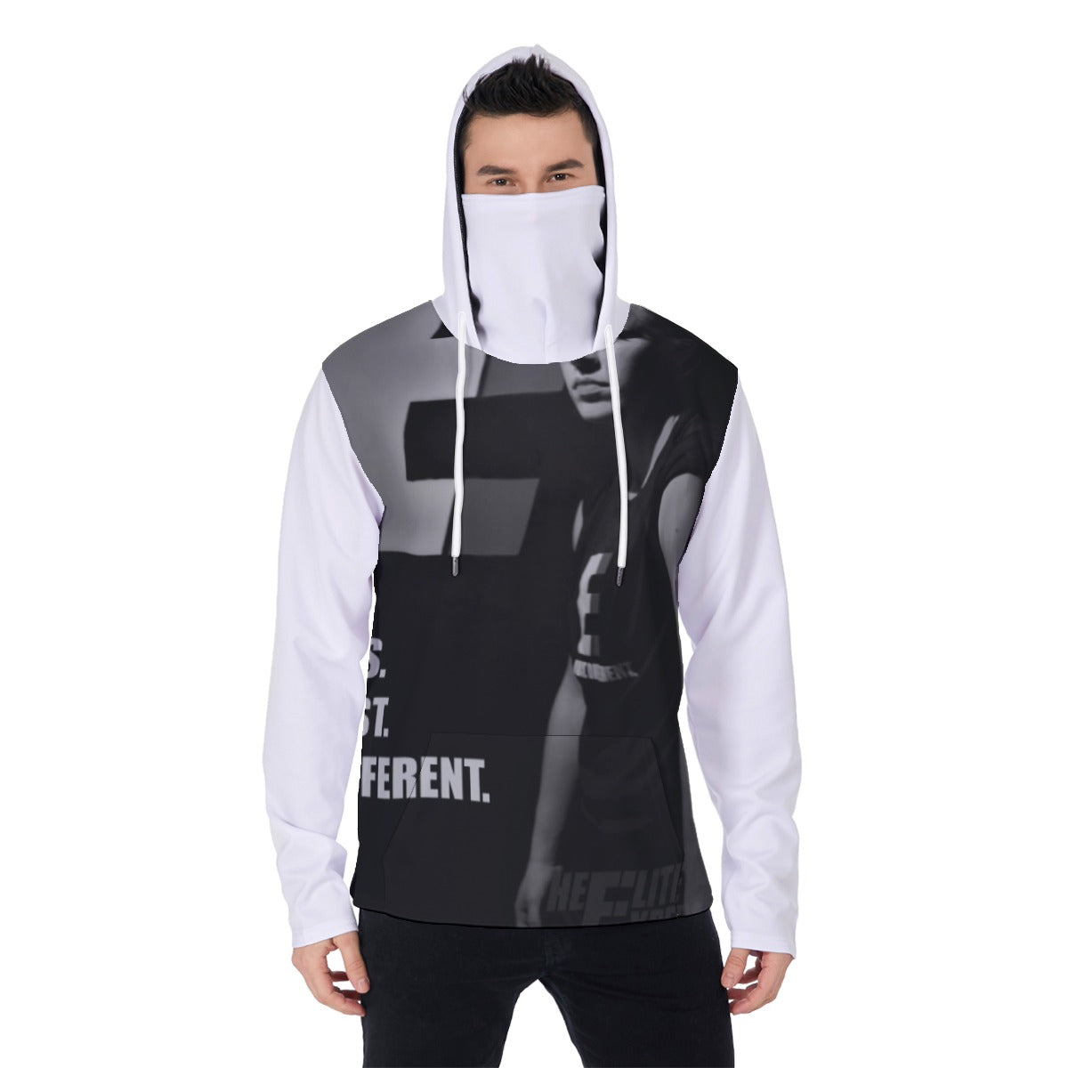 All-Over Print Men's Pullover Hoodie With Mask