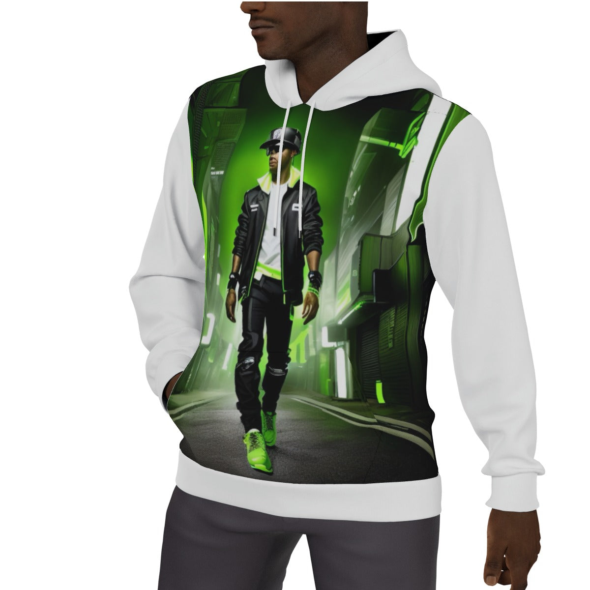 All-Over Print Men's Thicken Pullover Hoodie