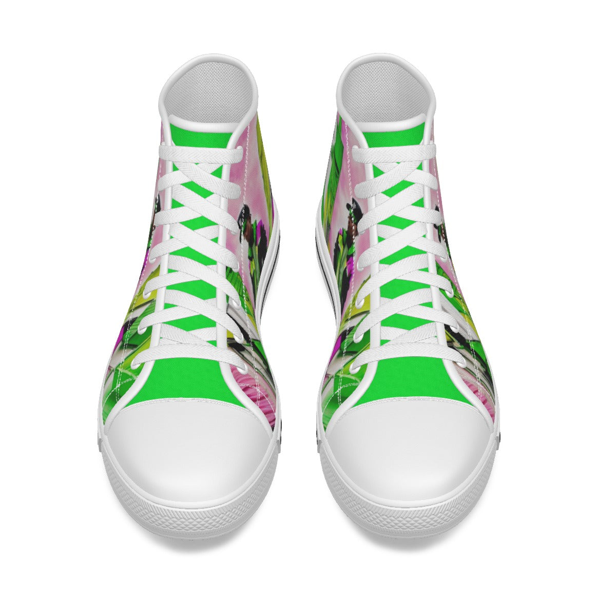 The Elite Experience: Men's Canvas Shoe (Cartoon Pink / Lime Green)