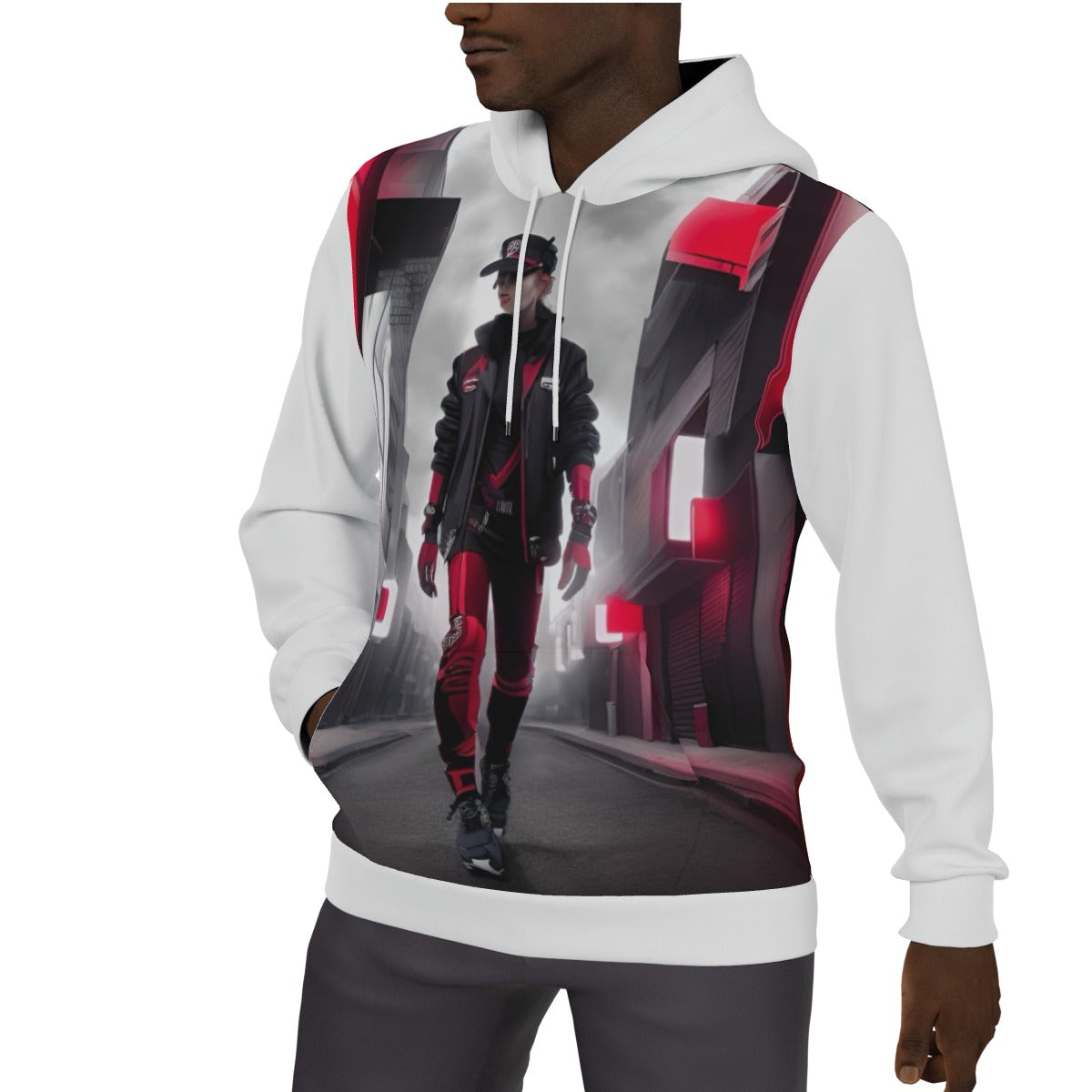 All-Over Print Men's Thicken Pullover Hoodie