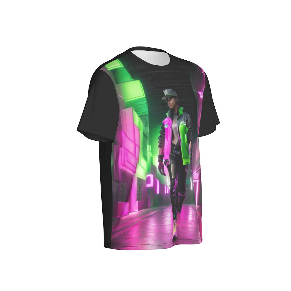 All-Over Print Men's O-Neck Sports T-Shirt