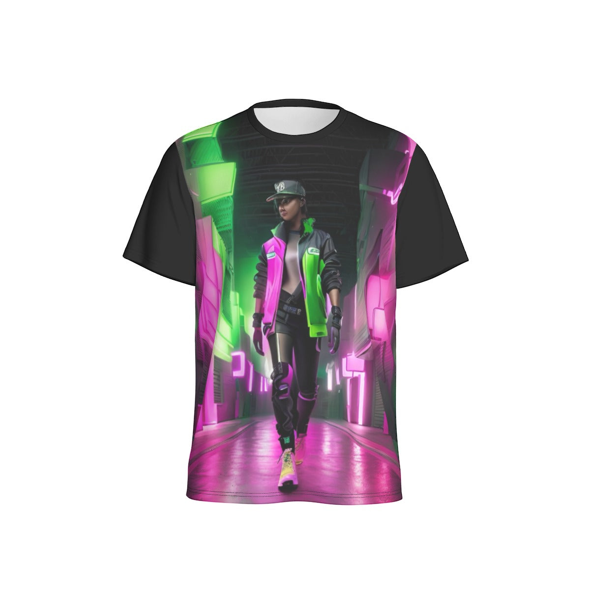 All-Over Print Men's O-Neck Sports T-Shirt