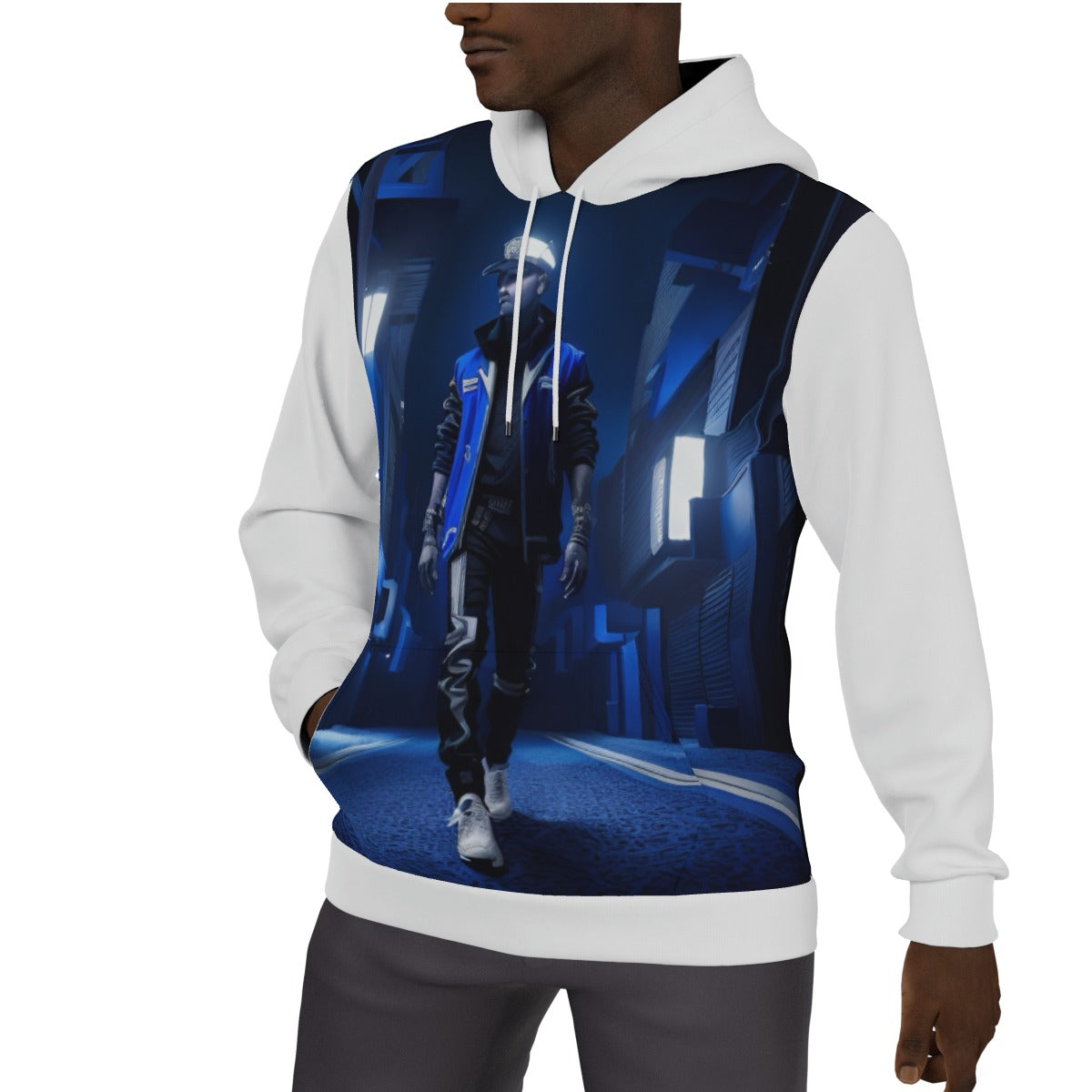 All-Over Print Men's Thicken Pullover Hoodie