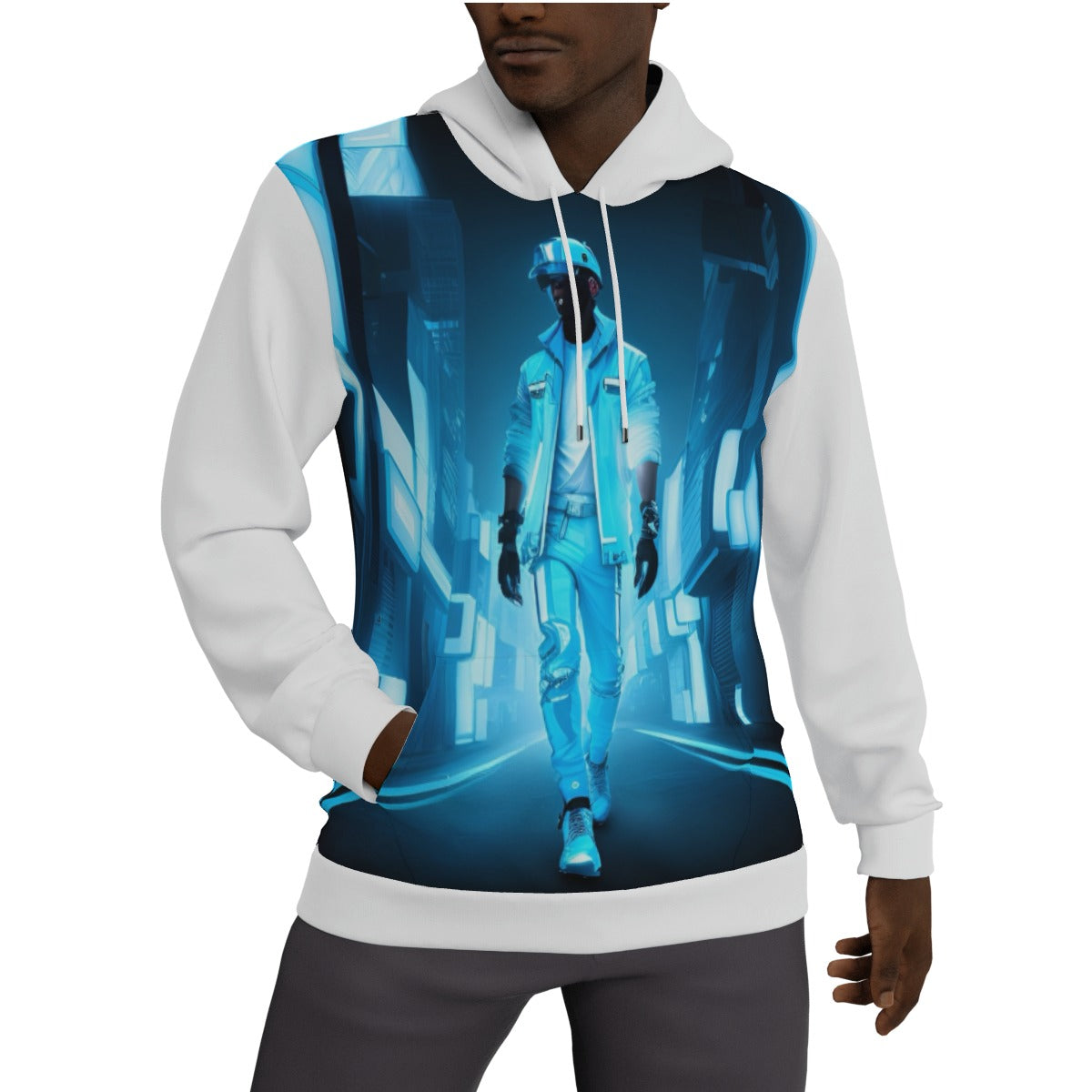 All-Over Print Men's Thicken Pullover Hoodie