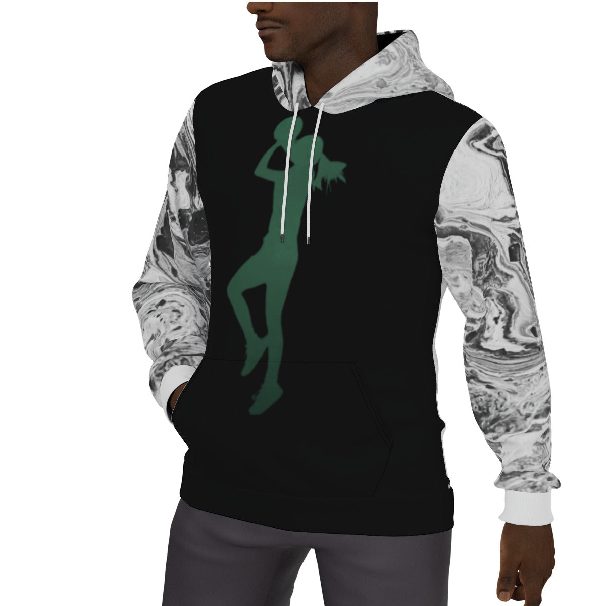 All-Over Print Men's Thicken Pullover Hoodie