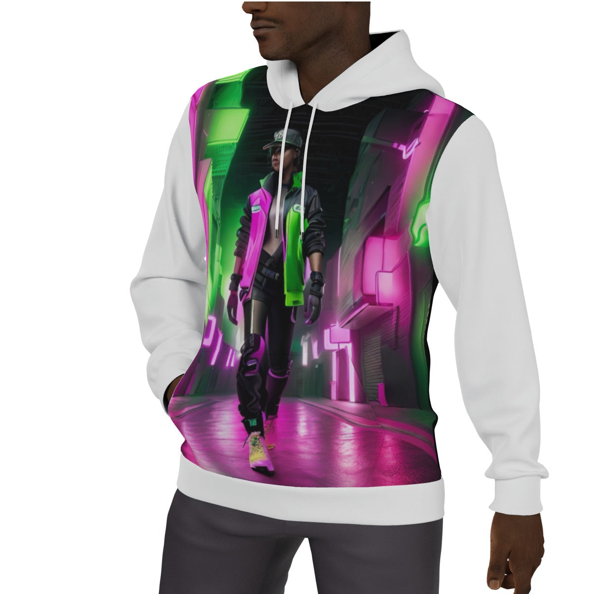 All-Over Print Men's Thicken Pullover Hoodie