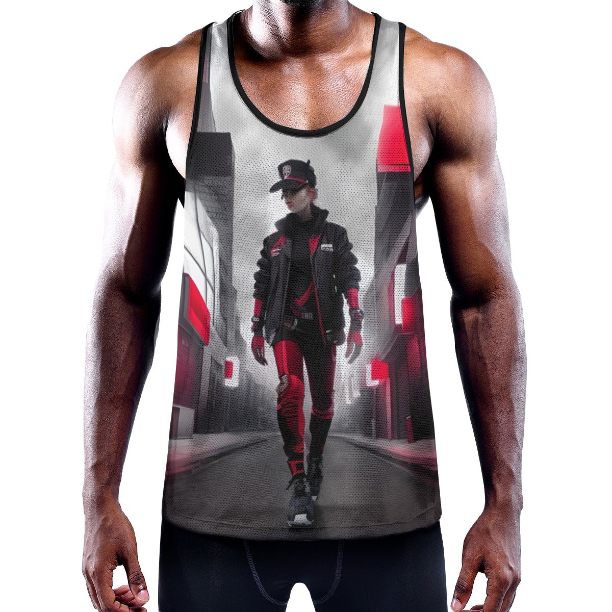 All-Over Print Men's Slim Y-Back Muscle Tank Top