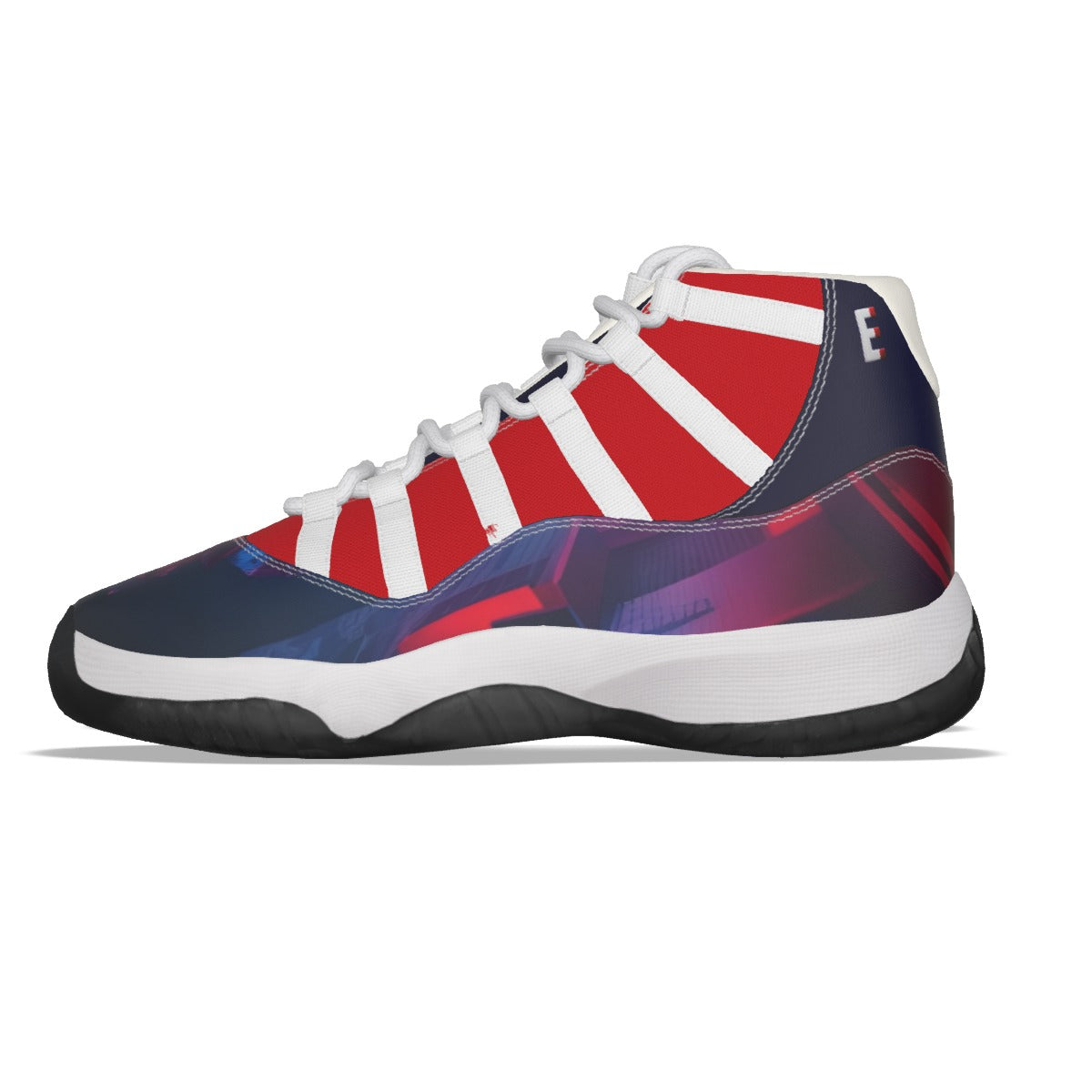 The Elite Experience: Men's High Top Basketball Shoes (Red / White / Blue)