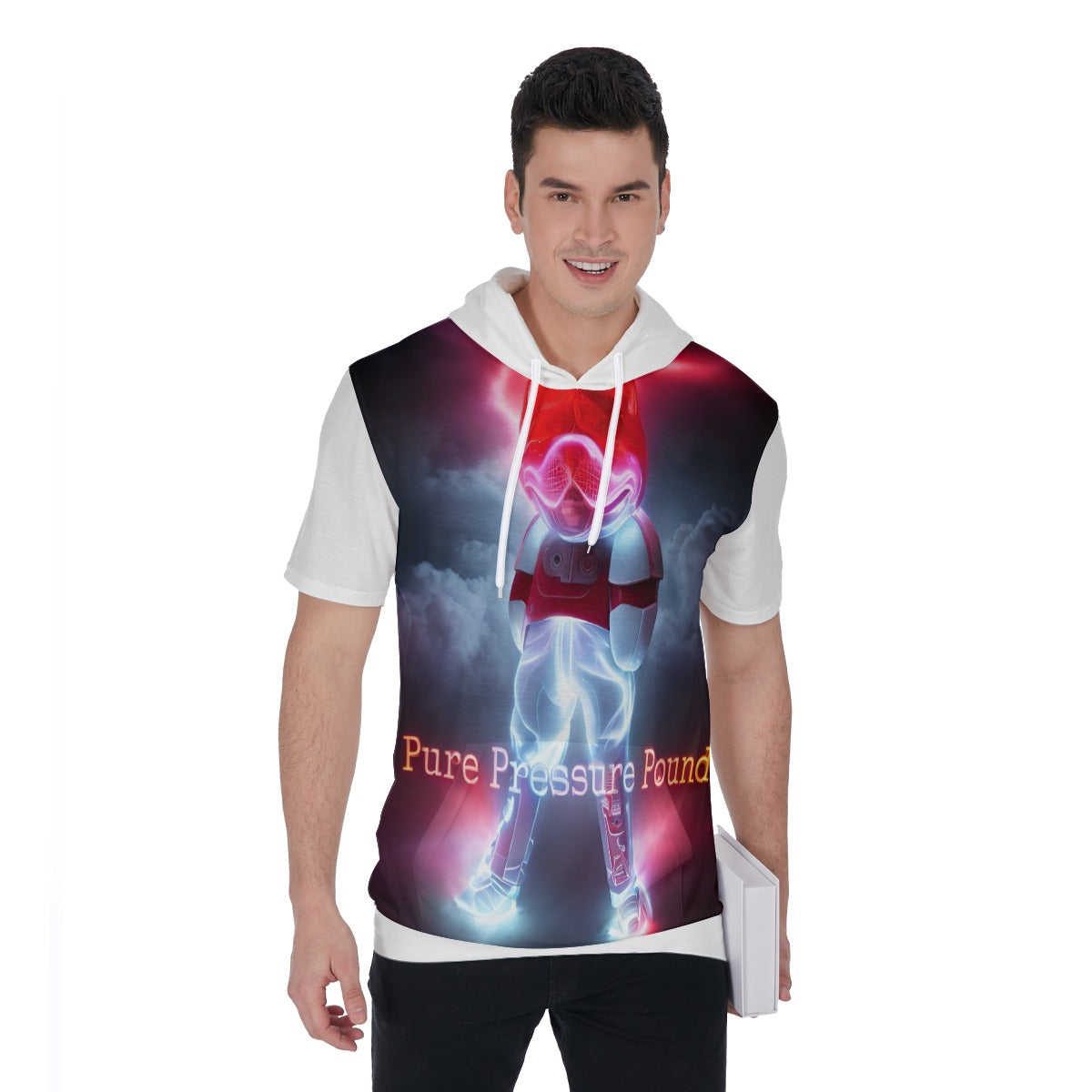 All-Over Print Men's Short Sleeve Hoodie T-Shirt