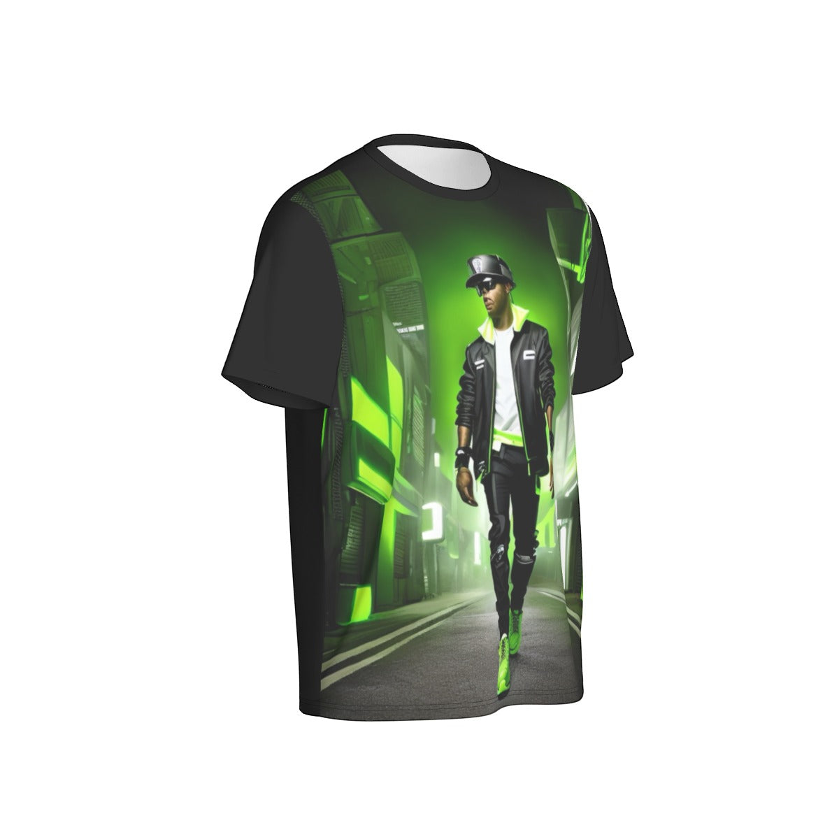 All-Over Print Men's O-Neck Sports T-Shirt