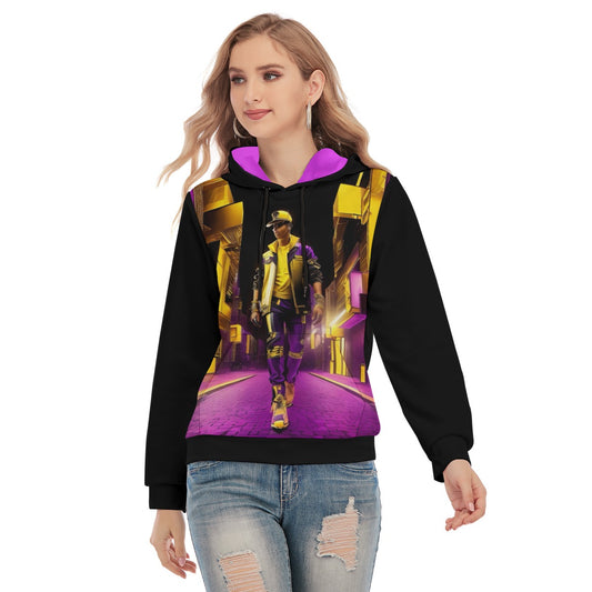 All-Over Print Women's Slim Pullover Hoodie