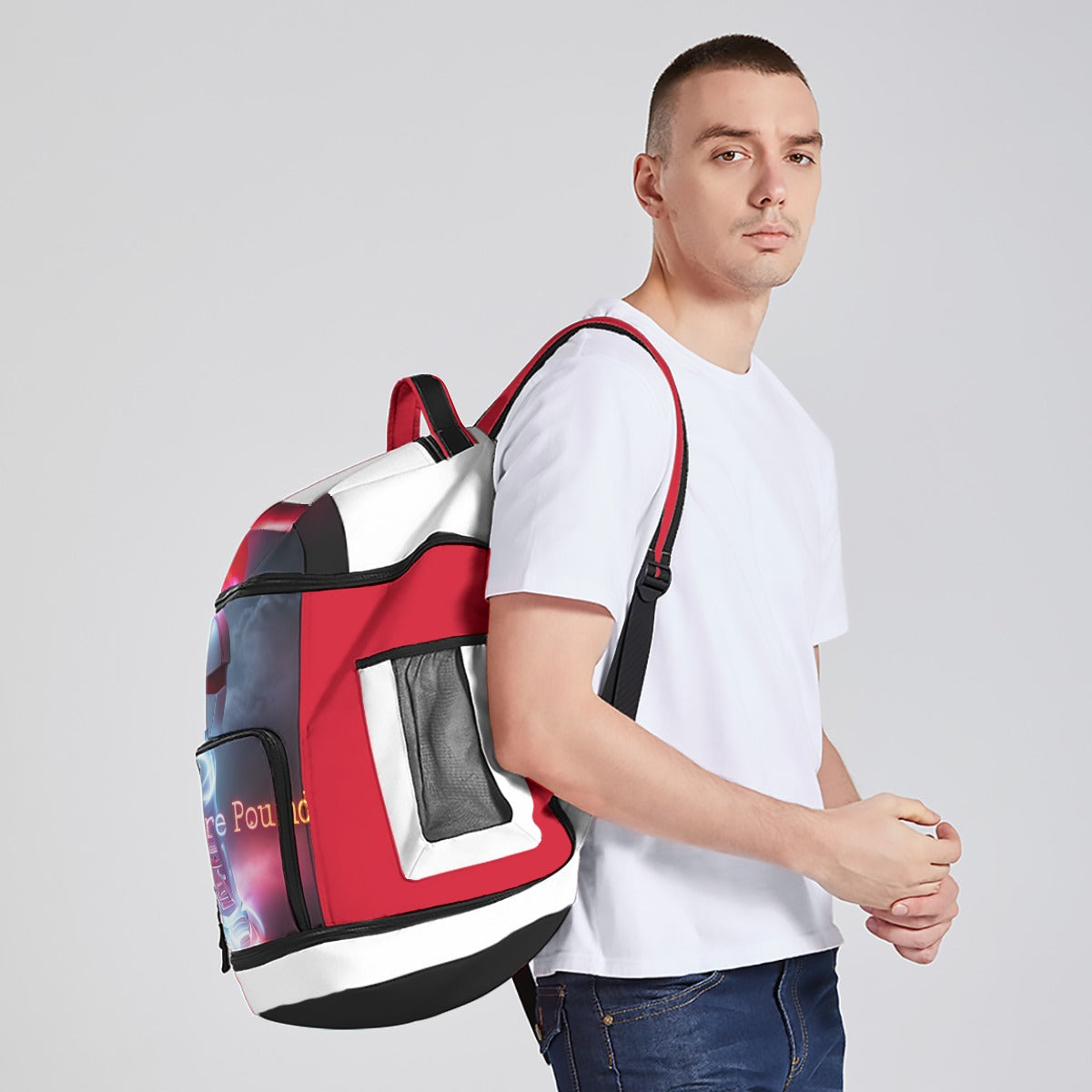 All-Over Print Multifunctional Backpack