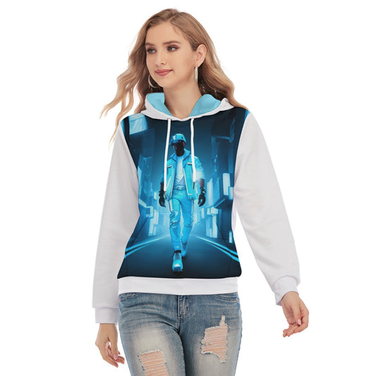 All-Over Print Women's Slim Pullover Hoodie