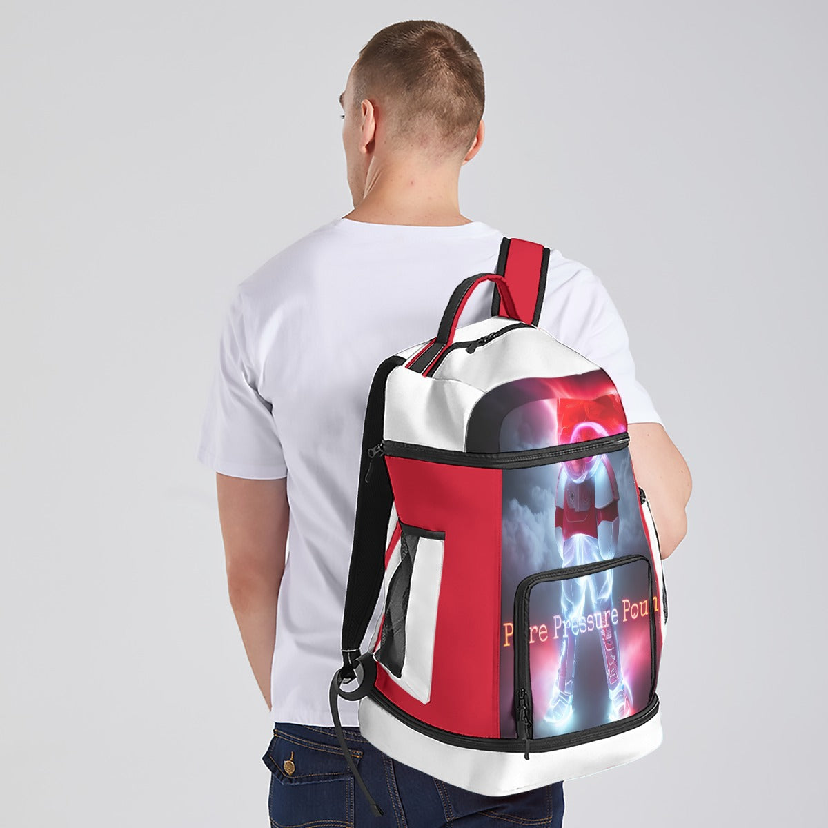 All-Over Print Multifunctional Backpack