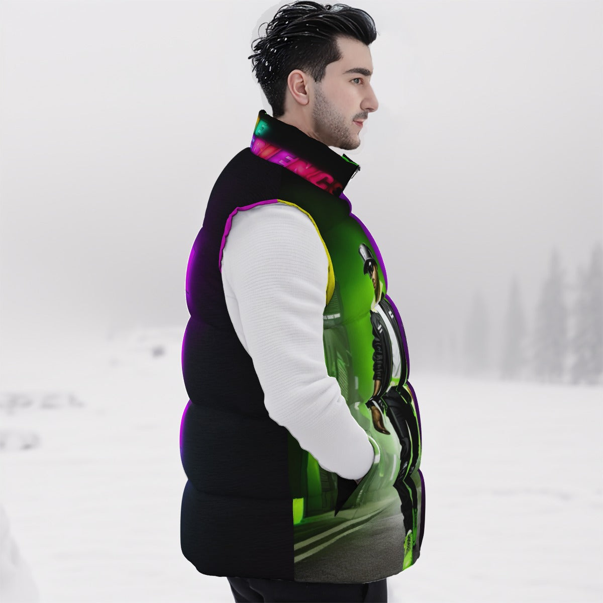 All-Over Print Unisex Down Vest