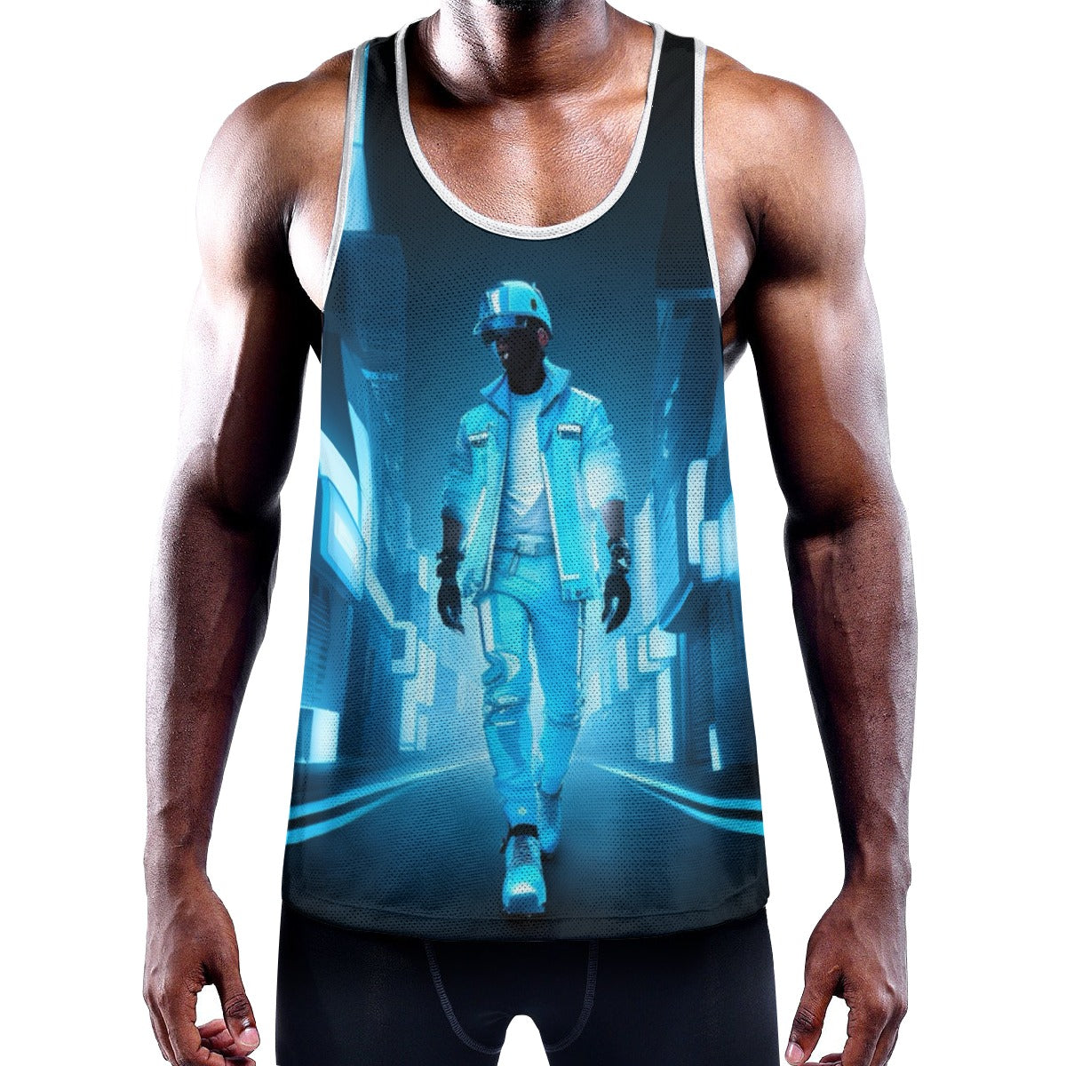 All-Over Print Men's Slim Y-Back Muscle Tank Top