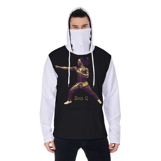 Zen Q
 Men's Heavy Fleece Hoodie With Mask