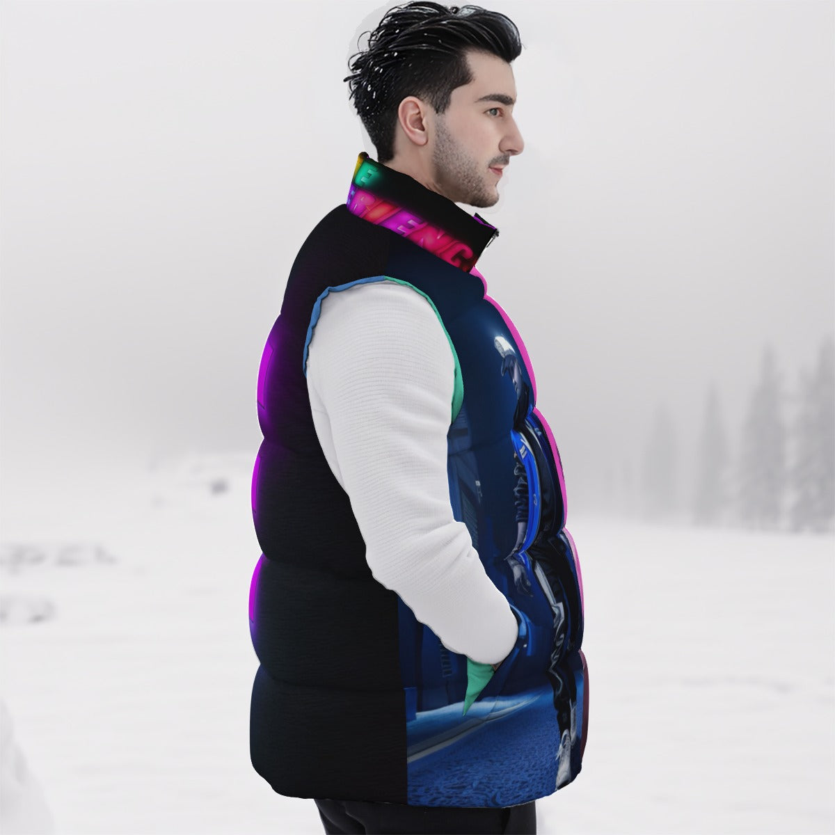 All-Over Print Unisex Down Vest