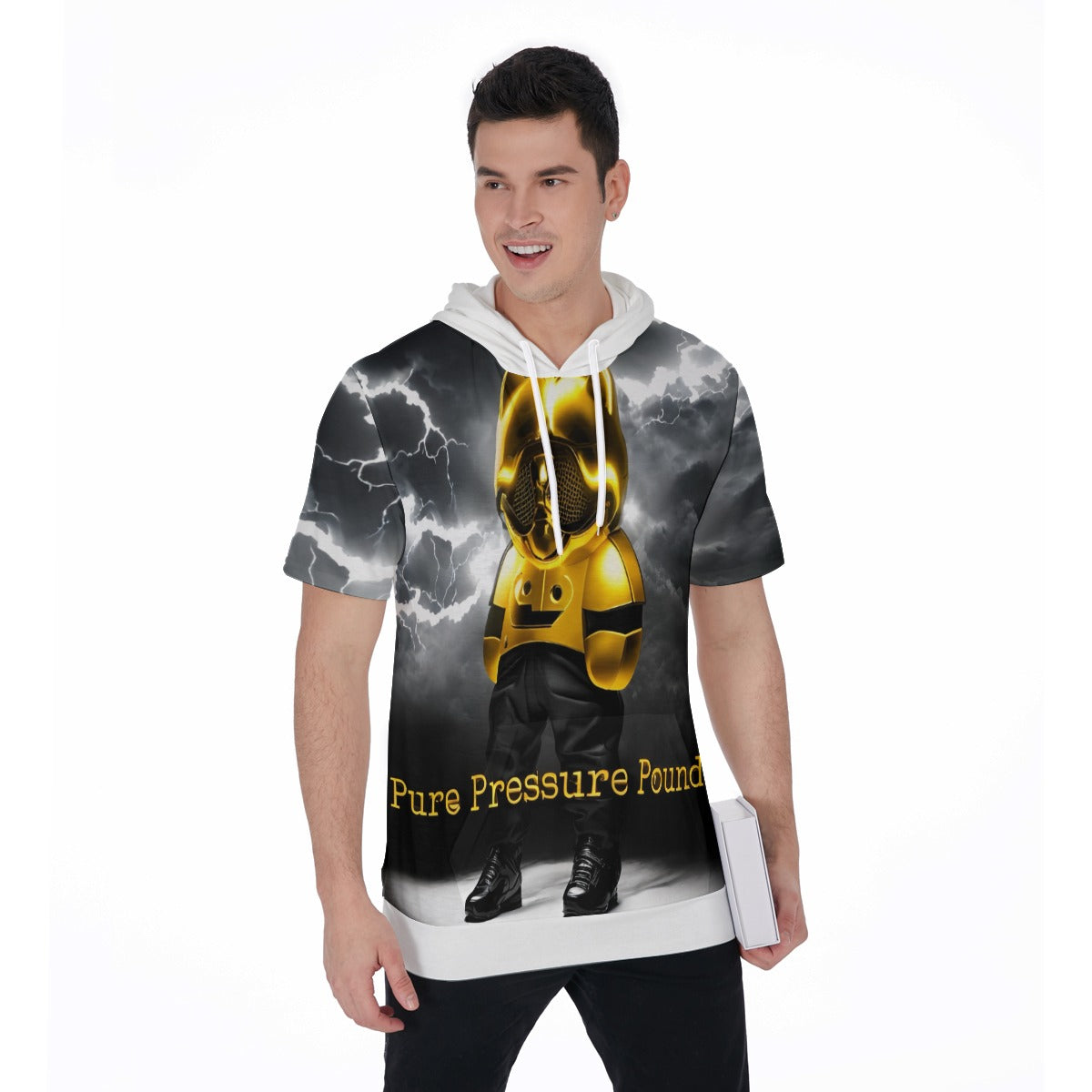 All-Over Print Men's Short Sleeve Hoodie T-Shirt